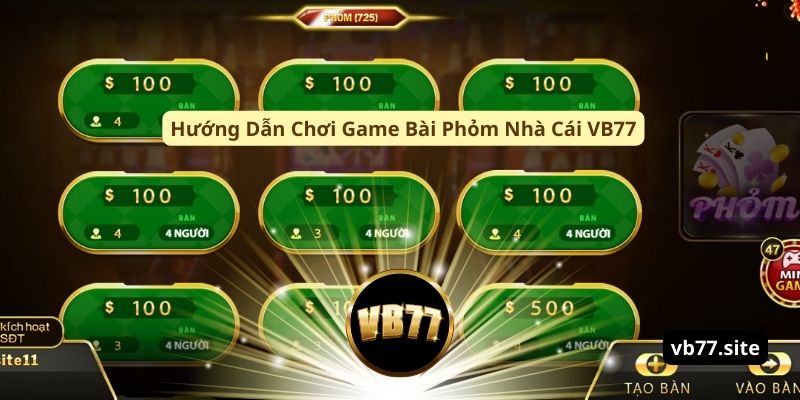 huong dan choi game bai phom nha cai vb77