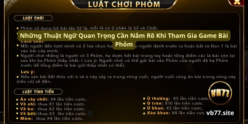 nhung thuat ngu quan trong can nam ro khi tham gia game bai phom nhung thuat ngu quan trong can nam ro khi tham gia game bai phom